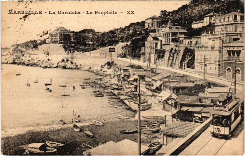 Carte postale ancienne Marseille La Corniche - Le Prophete à Marseille