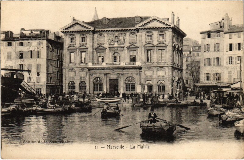 Carte postale ancienne Marseille La Mairie à Marseille