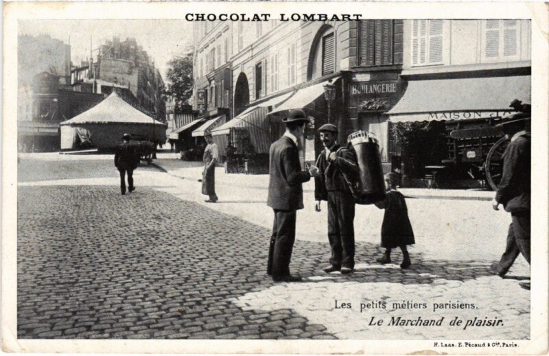 Carte postale ancienne Paris Petits Metiers Le Marchand de plaisir