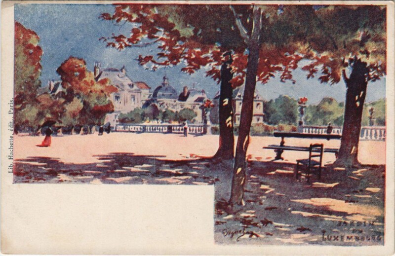 Carte postale ancienne Paris 6e Jardin du Luxembourg