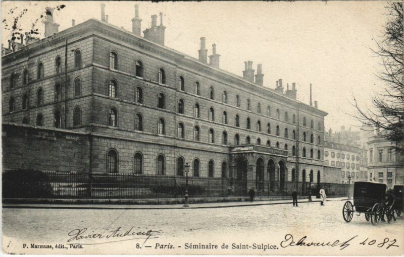 Carte postale ancienne Paris 6e P. Marmuse Séminaire de Saint-Sulpice