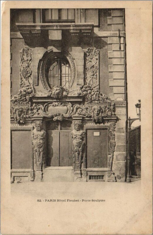 Carte postale ancienne Paris 4e Hotel Fieubert