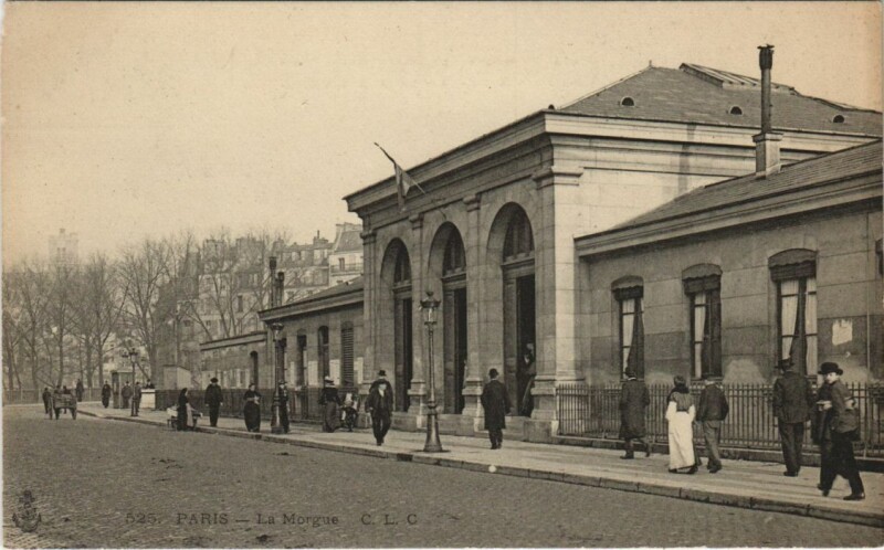 Carte postale ancienne La Morgue à Paris 4e