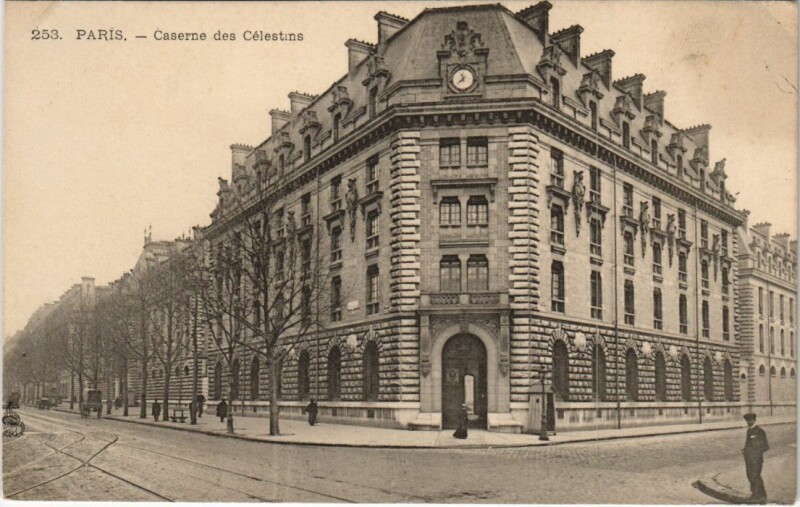 Carte postale ancienne Paris 4e Caserne des Célestins