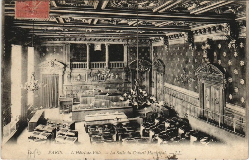 Carte postale ancienne Paris 4e Hotel de Ville