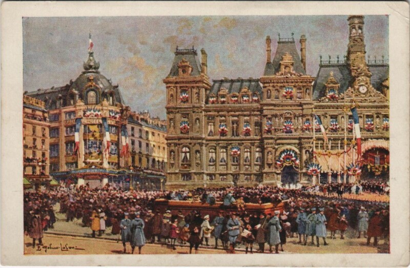 Carte postale ancienne Paris 4e Hotel de Ville