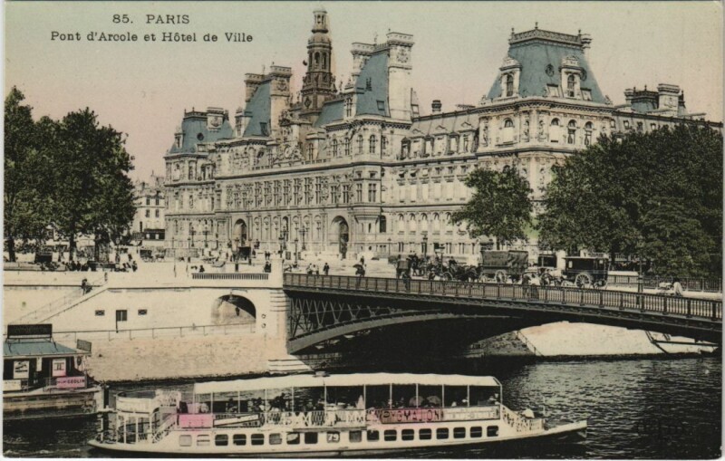 Carte postale ancienne Paris 4e Hotel de Ville