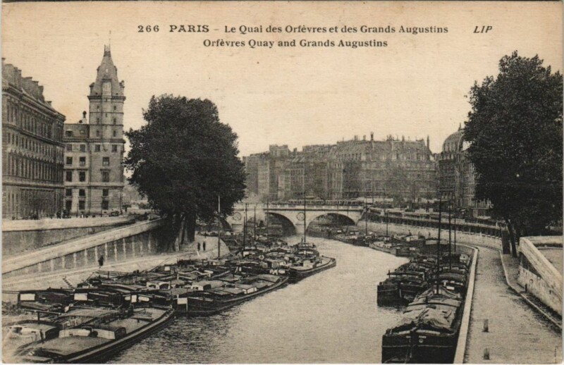 Carte postale ancienne Paris 4e Quai des Orfevres