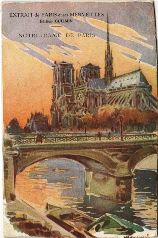 Carte postale ancienne Paris 4e Notre-Dame