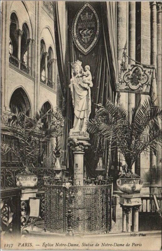 Carte postale ancienne Paris 4e Notre-Dame