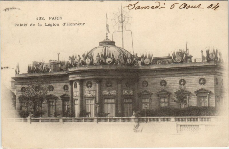 Carte postale ancienne Paris 7e Palais de la Légion d'Honneur
