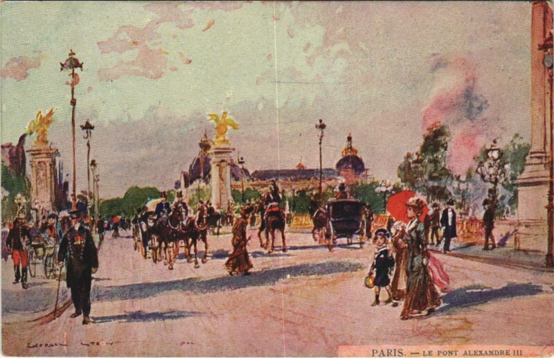 Carte postale ancienne Paris 7e Pont Alexandre Iii