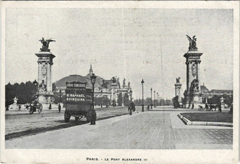 Carte postale ancienne Paris 7e Pont Alexandre Iii