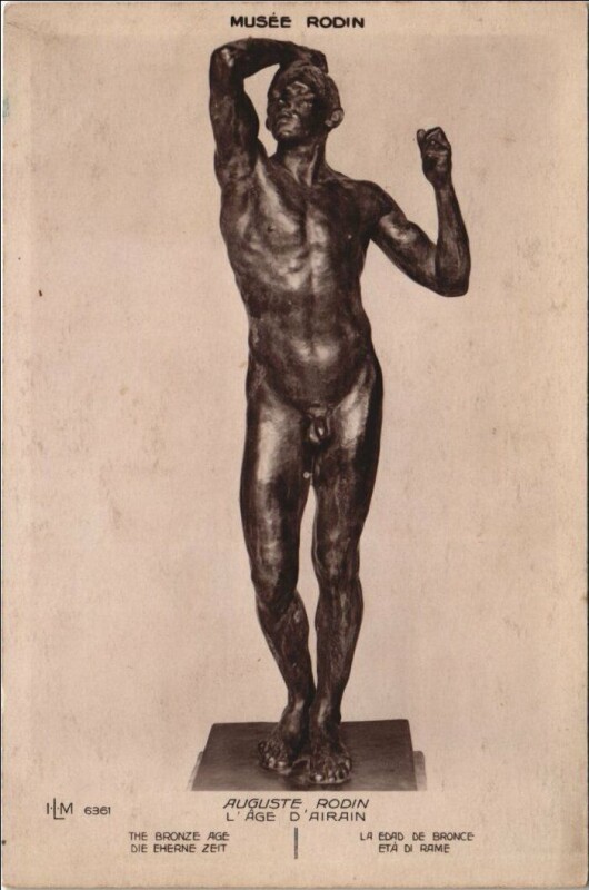 Carte postale ancienne Paris 7e Musée Rodin Age d'Airan