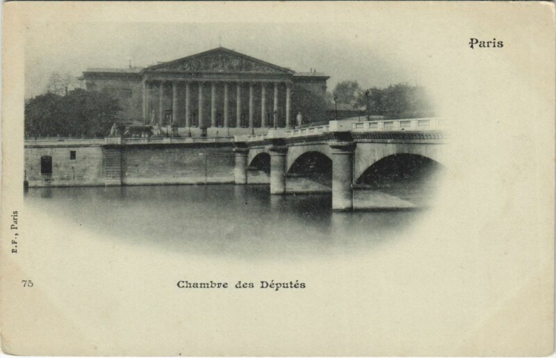 Carte postale ancienne Paris 7e Chambre des Députés