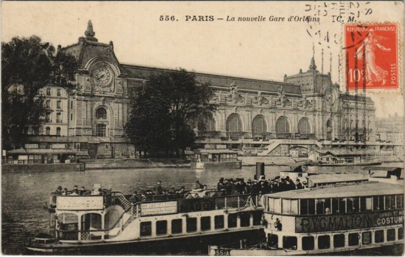 Carte postale ancienne Paris 7e Gare d'Orléans