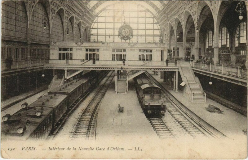 Carte postale ancienne Paris 7e Gare d'Orléans