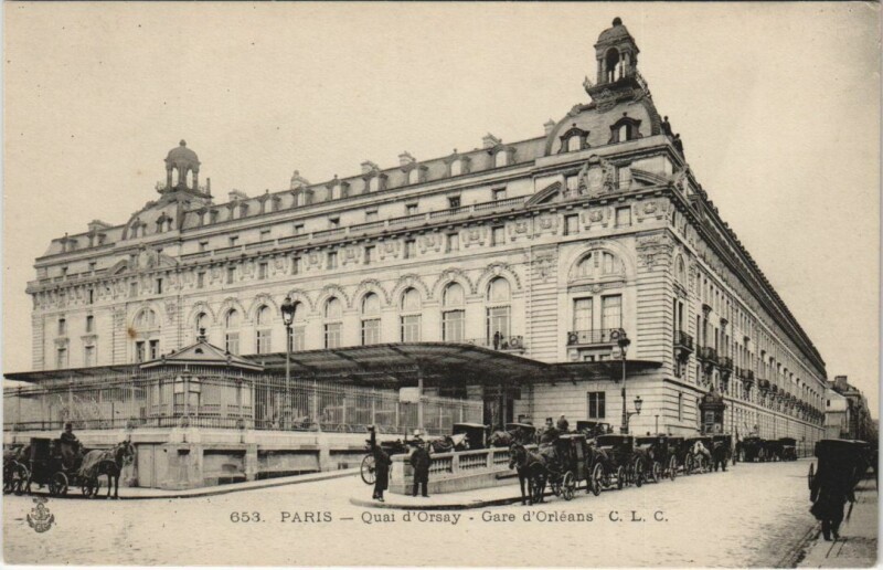 Carte postale ancienne Paris 7e Gare d'Orléans