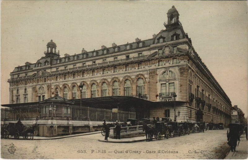 Carte postale ancienne Paris 7e Gare d'Orléans