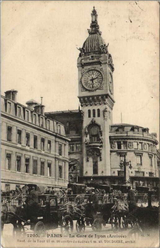 Carte postale ancienne Paris 12e Gare de Lyon
