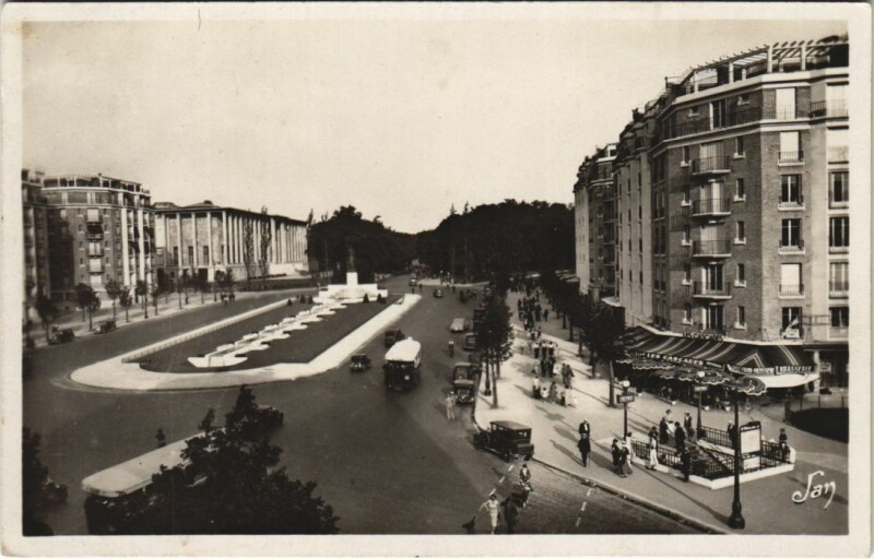 Carte postale ancienne Paris 12e Avenue Daumesnil Porte Dorée