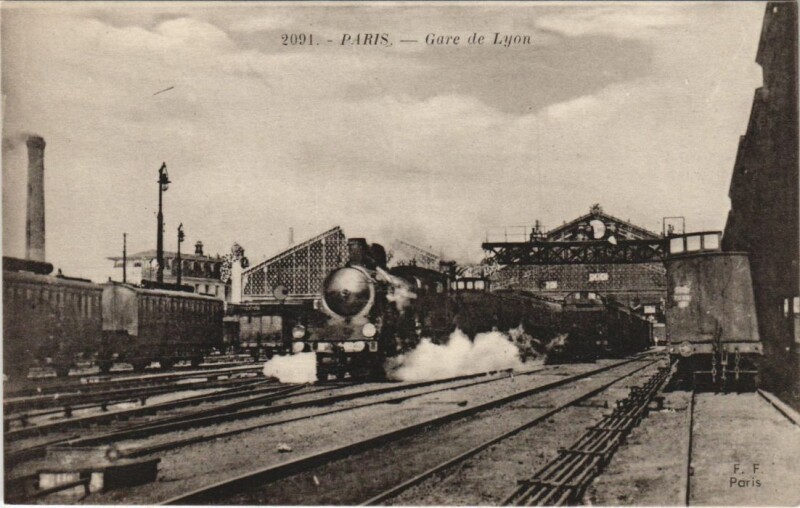 Carte postale ancienne Gare de Lyon à Paris 12e