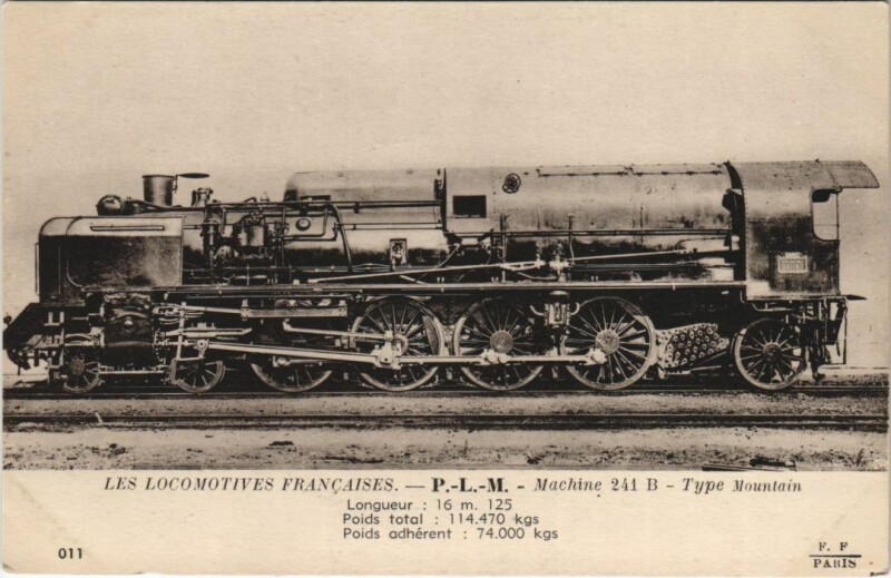 Carte postale ancienne Paris 12e Locomotive Mountain
