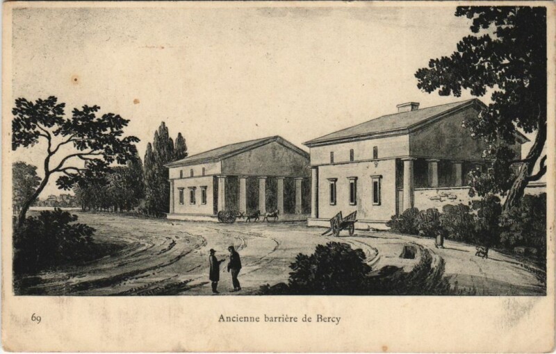 Carte postale ancienne Paris 12e Barriere de bercy