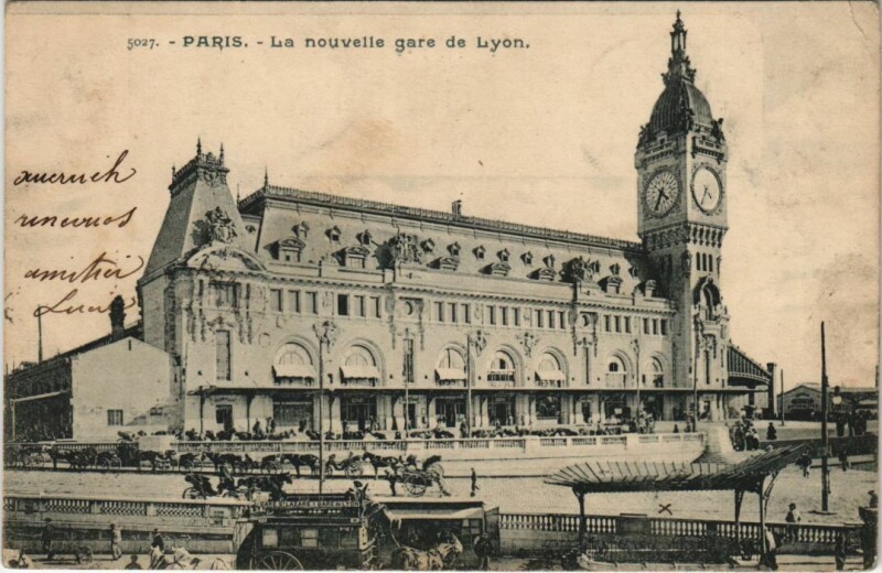 Carte postale ancienne La nouvelle gare de Lyon à Paris 12e