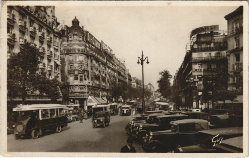 Carte postale ancienne Paris 9e Les Grands Boulevards