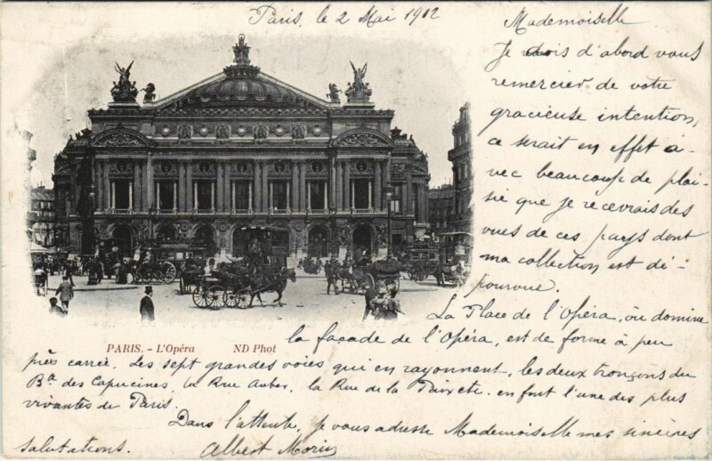 Carte postale ancienne Paris 9e L'Opéra