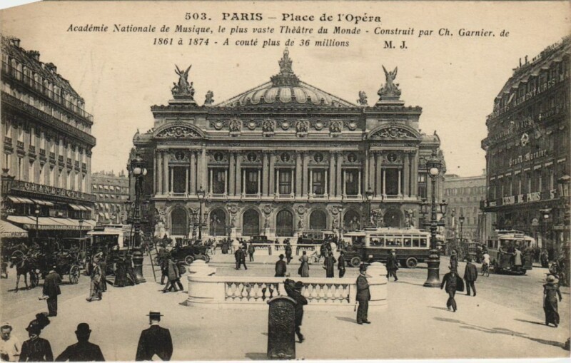 Carte postale ancienne Paris 9e L'Opéra