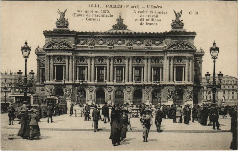 Carte postale ancienne Paris 9e L'Opéra