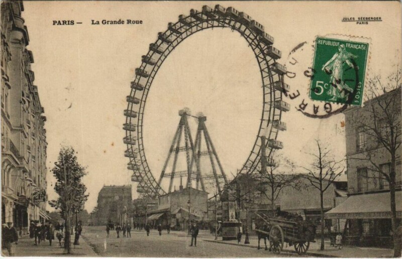 Carte postale ancienne La Grande Roue à Paris 15e