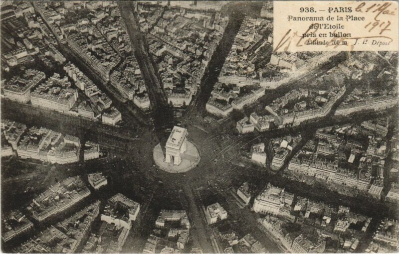 Carte postale ancienne Paris 17e Arc de Triomphe de l'Etoile