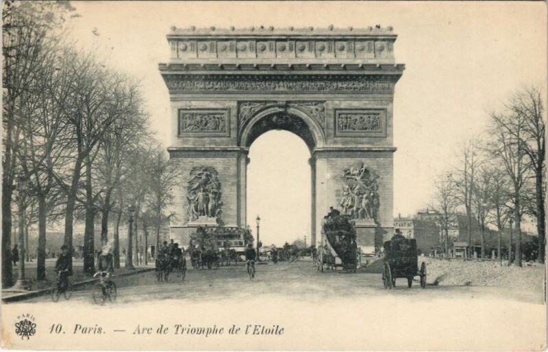Carte postale ancienne Paris 17e Arc de Triomphe de l'Etoile