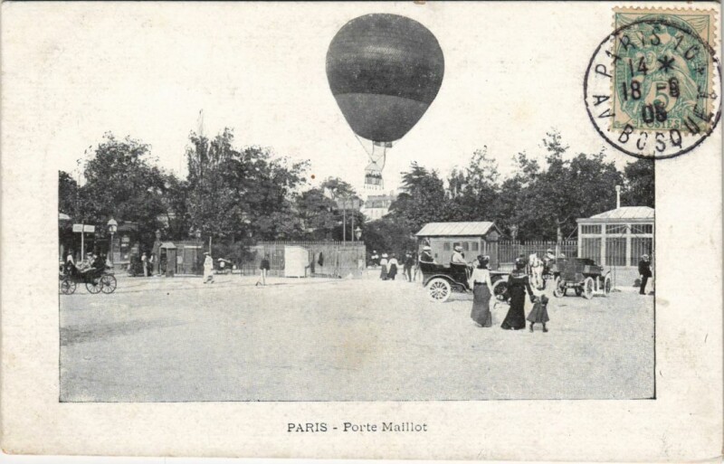 Carte postale ancienne Porte Maillot à Paris 16e