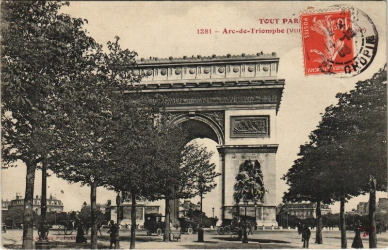 Carte postale ancienne Tout Paris 17e Arc de Triomphe de l'Etoile