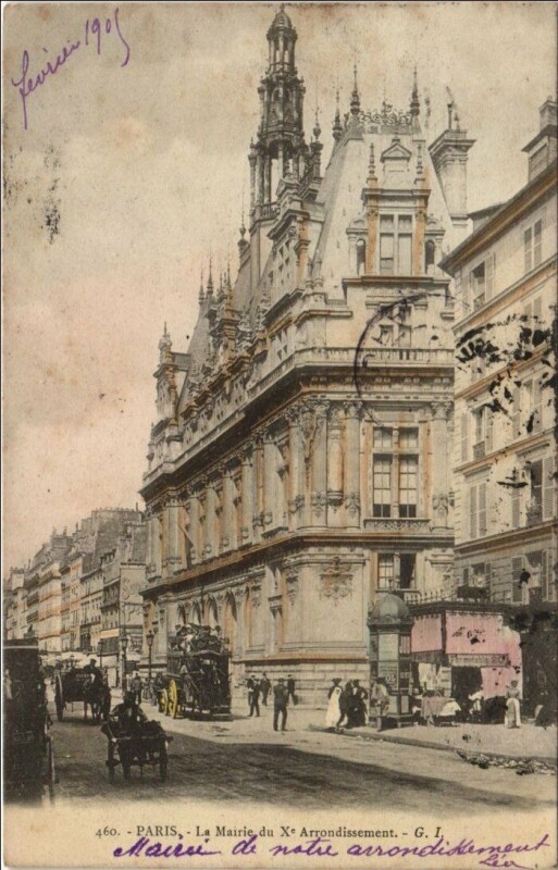 Carte postale ancienne Paris 10e Le Mairie
