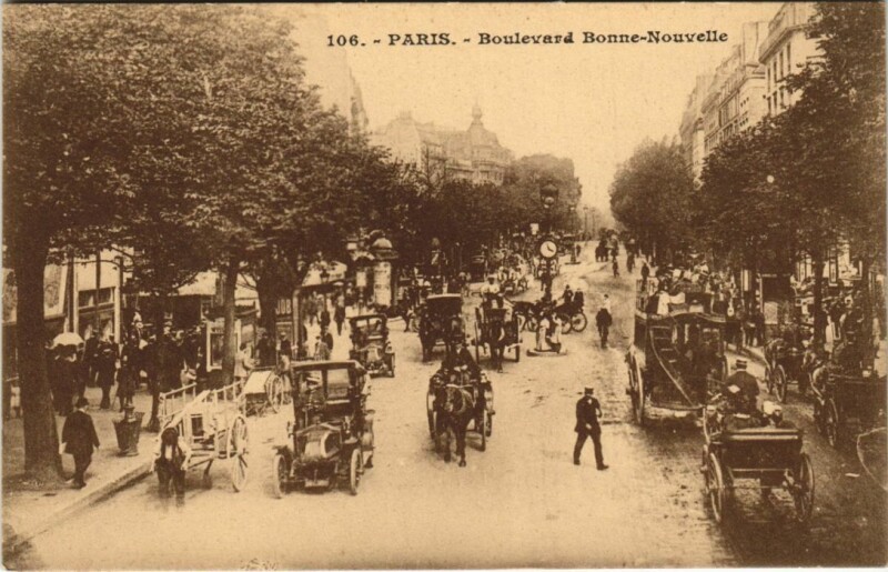 Carte postale ancienne Paris 10e Boulevard Bonne Nouvelle