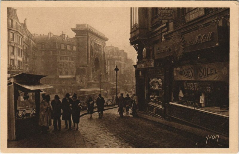 Carte postale ancienne Paris 10e Porte Saint-Denis