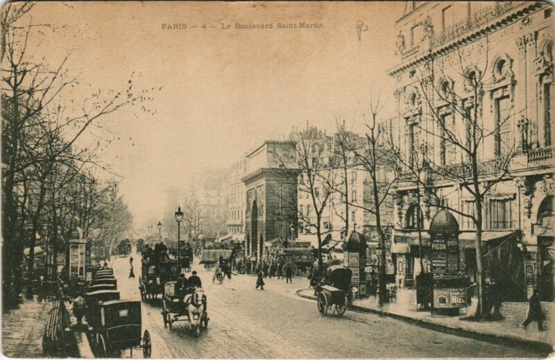 Carte postale ancienne Paris 10e Porte Saint-Martin