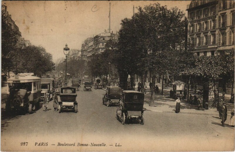 Carte postale ancienne Paris 10e Boulevard Bonne-Nouvelle