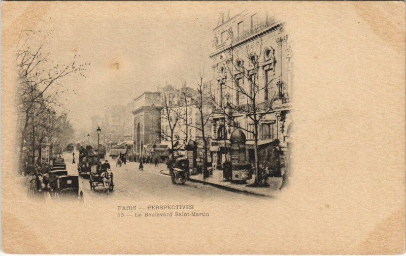 Carte postale ancienne Paris 10e Porte Saint-Martin