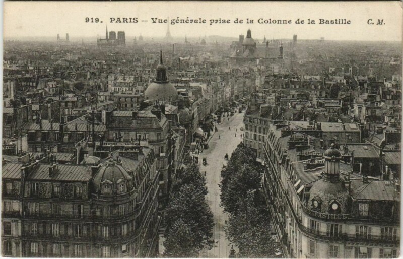 Carte postale ancienne Paris 11e Panorama