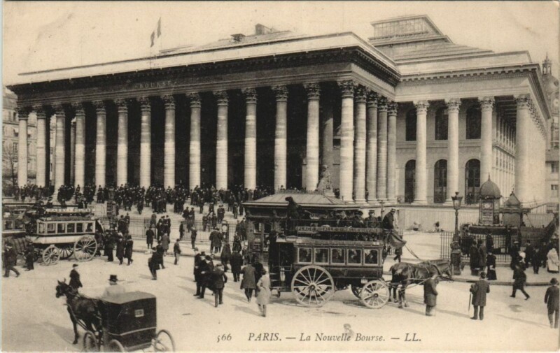 Carte postale ancienne Paris 2e la Bourse