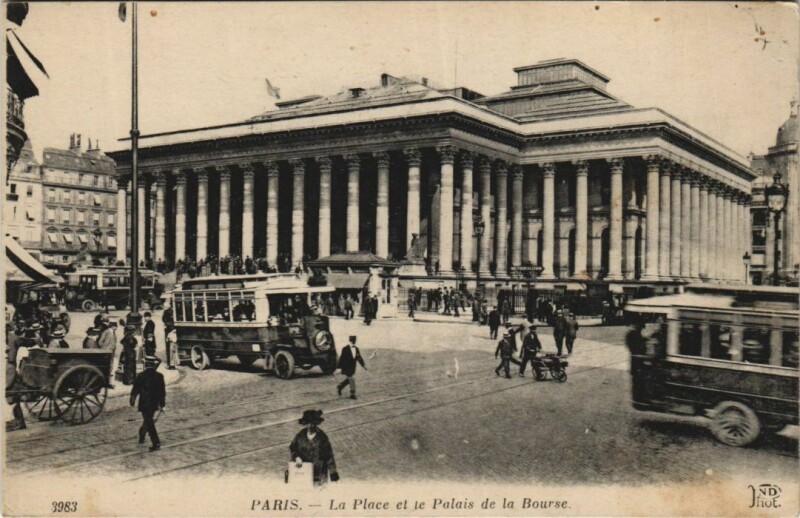 Carte postale ancienne Paris 2e la Bourse