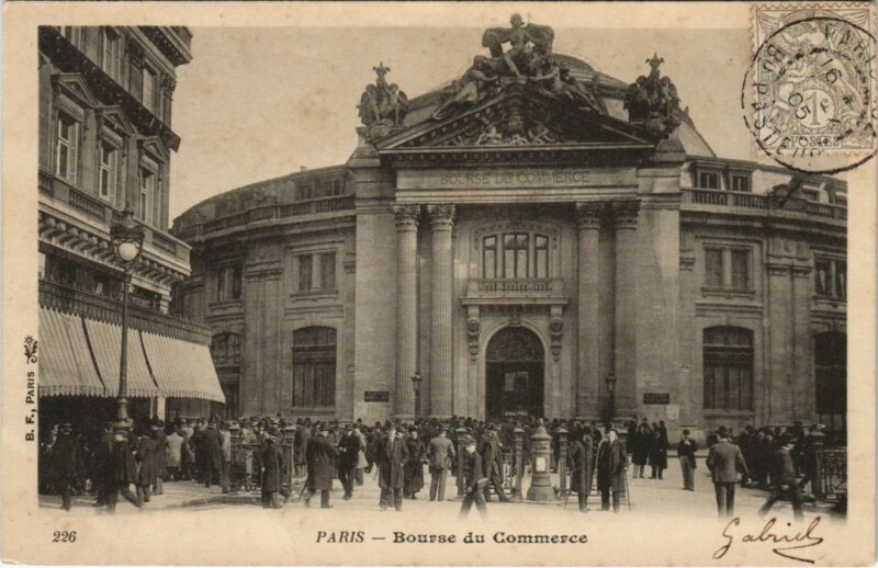 Carte postale ancienne Paris 2e Bourse du Commerce