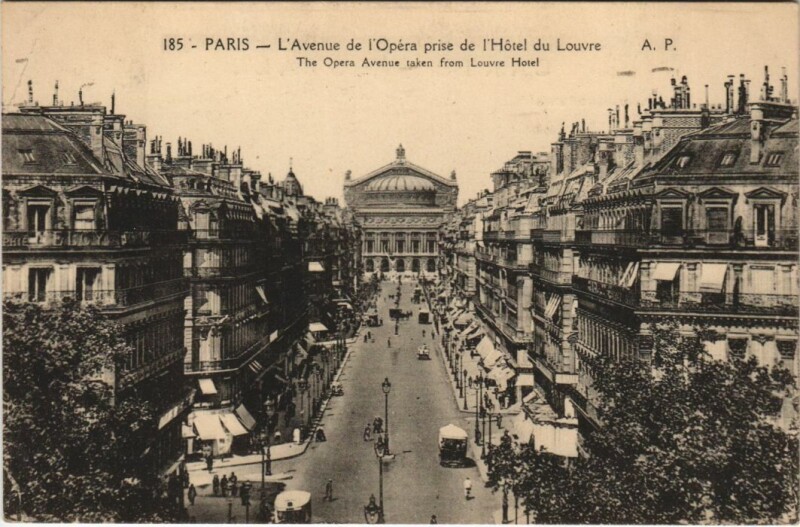 Carte postale ancienne Paris 2e Avenue de l'Opéra