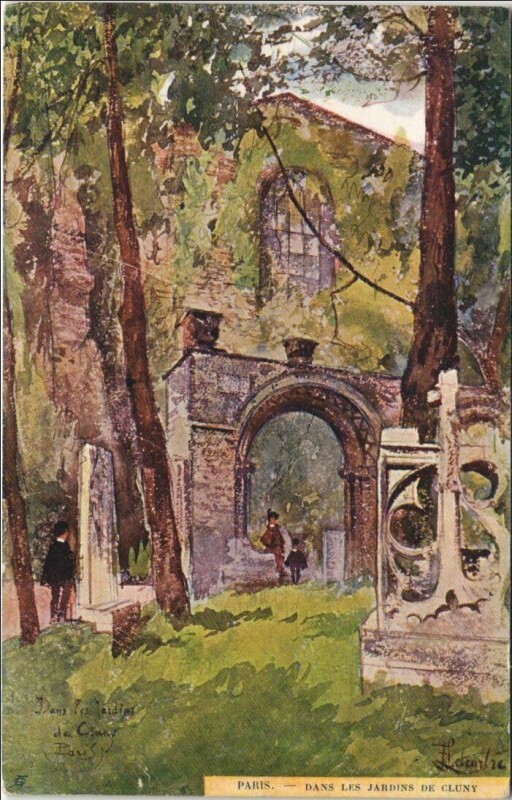 Carte postale ancienne Paris 5e Musée de Cluny